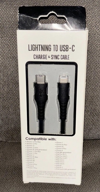 Lightning To USB-C Charge&Sync Cable 6FT For iPhone iPad&iPod 📲{MFi-Certified} gallery