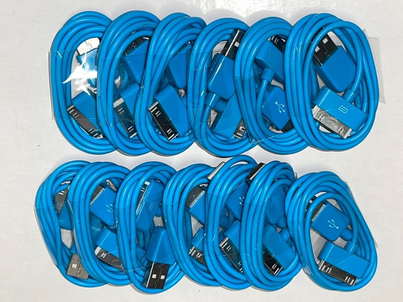 136x Mixed Colors USB Data Sync Charging Cable Cord for iPhone 4 4S 3Gs iPod gallery