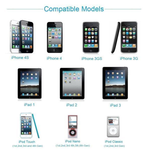 Fabric Braided USB data power cord Charger Cable adapter charge for iPhone 4S 3G gallery