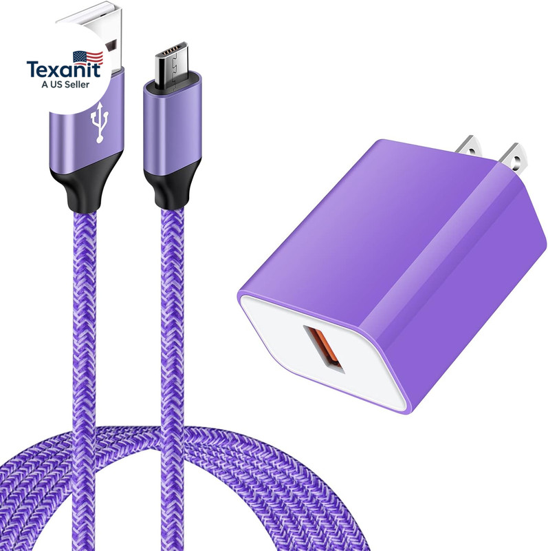18W QC3.0 18W Android Charger Adapter Fast Micro USB Cable Charger Cord Compatib gallery