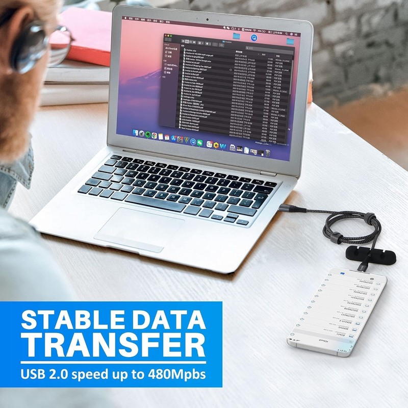 [2-Pack, 2Ft] USB C Cable 3A Fast Charge, USB a to Type C Charger Cord Braided gallery