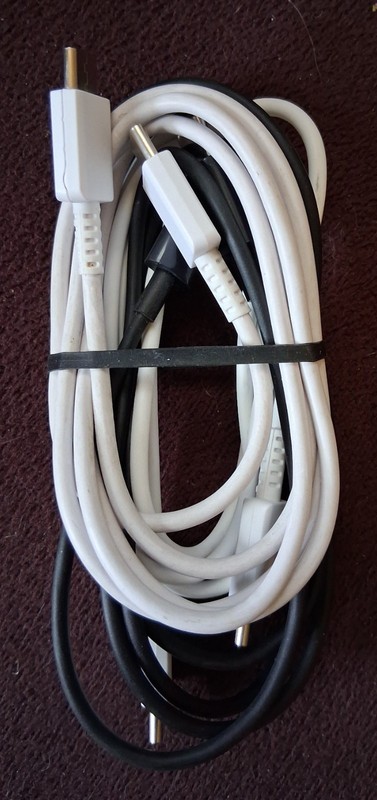 Lot of 3 USB-C to USB-C Charging Cables – Fast Charge Android/Samsung Compatible