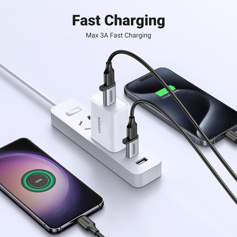 UGREEN 10Gbps USB C Female to USB Male Adapter Type C to USB A Charger Cable Con gallery