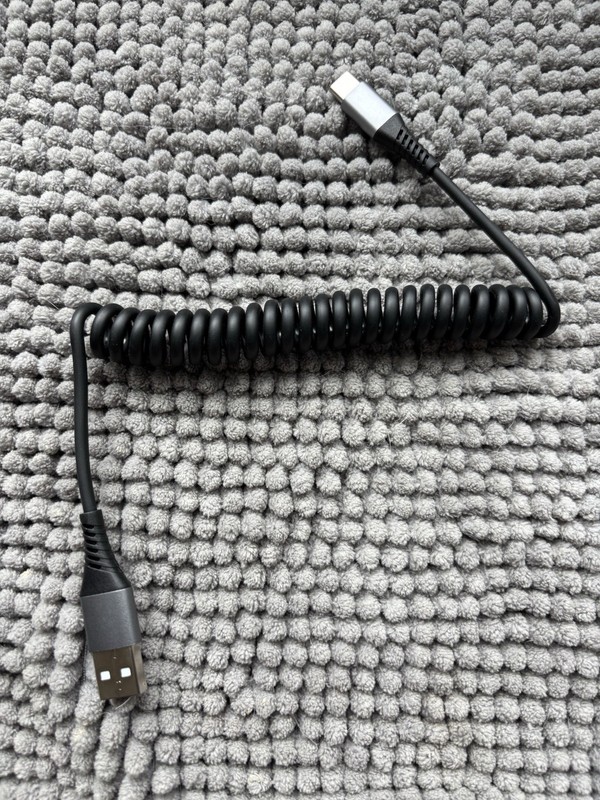 USB coiled cable from usb to usb-c cable gallery