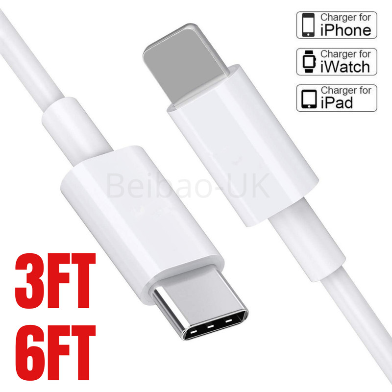 PD USB Type C to iPhone Fast Charger Cable For Apple iPhone 14 13 12 11 Pro XR 8 gallery