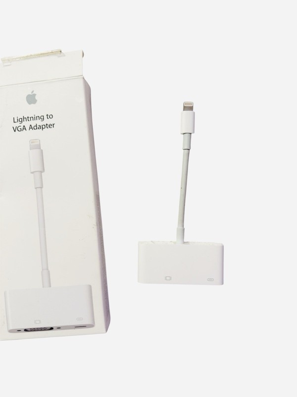Genuine Apple Lightning to VGA Adapter (MD825AM/A) - Used in Original Box gallery