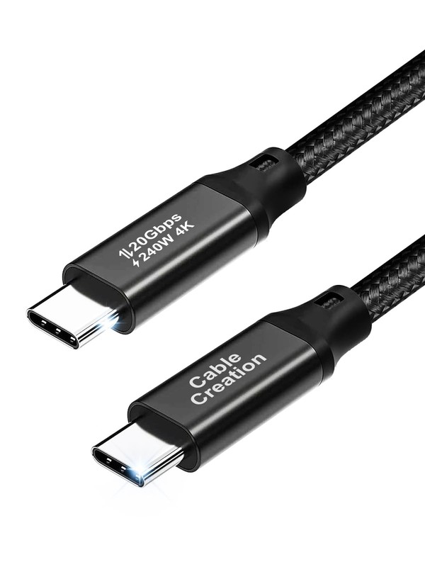 1.64FT USB3.2 GEN2x2 Type C to C Cable,4K UHD USB C Video Cable,20Gbps Data T…