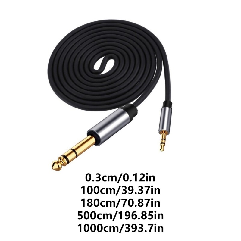 Flexible 3.5mm to 6.35mm Audios Cord for Tablet Recording Equipment Cord gallery