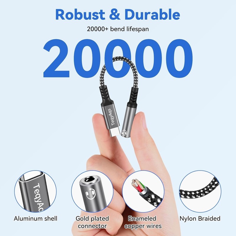2 USB-C Type C Adapter Port to 3.5MM Aux Audio Jack Earphone Headphone Cable USB gallery
