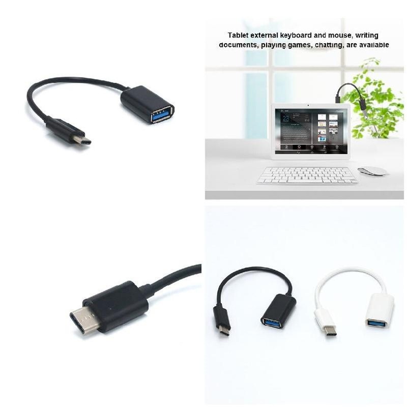 New Braided USB 3.1 Type C Male to USB 2.0 Type A Female OTG Data Adapter Cable gallery