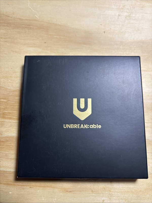 UNBREAKcable USB-C to USB-C Fast Charge Braided Nylon Cable 10ft Black