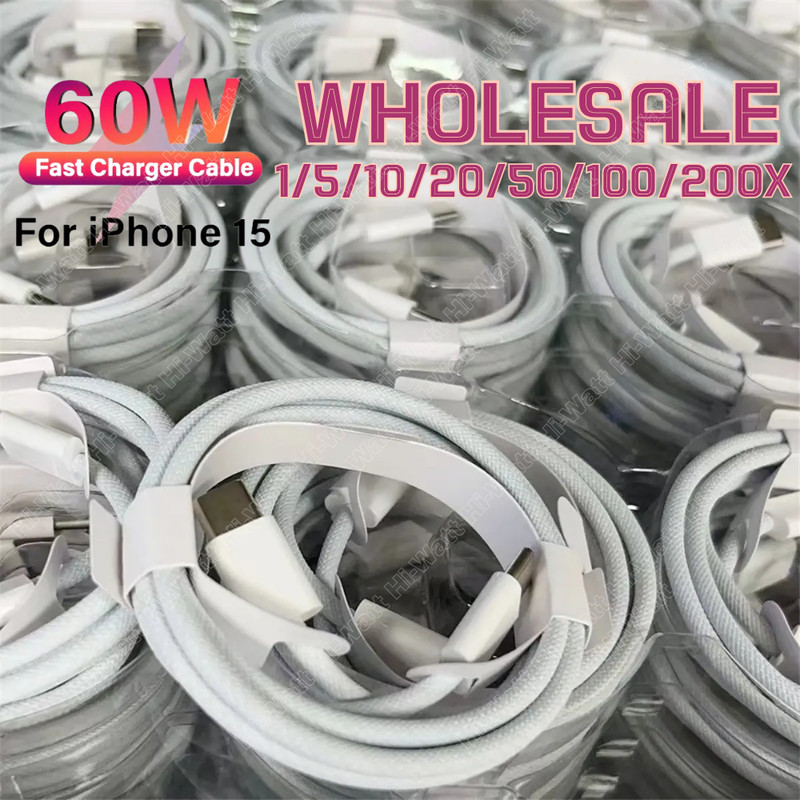 For iPhone 15 Pro Max USB-C to USB-C Cable Lot Fast Charger Type C Charging Cord