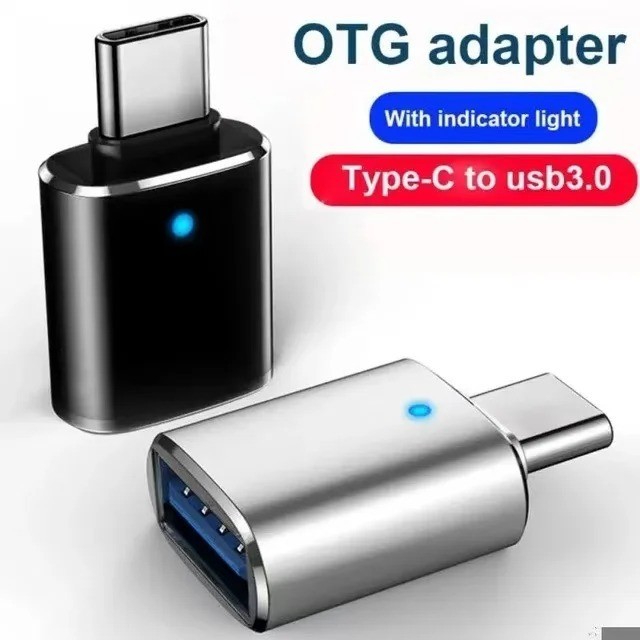 LED USB-C 3.1 Male to USBA Female Adapter Converter OTG Type C Android Phone LOT gallery