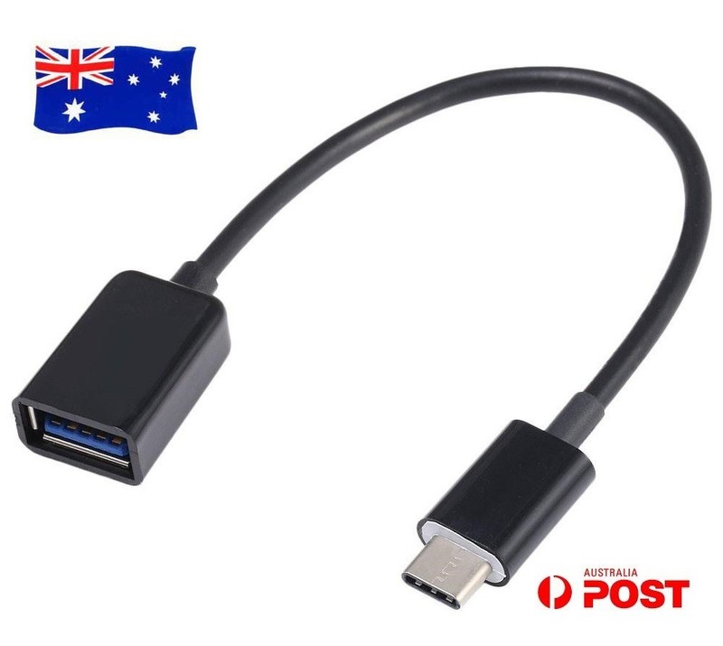 USB-C 3.1 Type-C to Type-A Female OTG Adapter Cable For Oppo F19 Pro+ 5G A94 AU