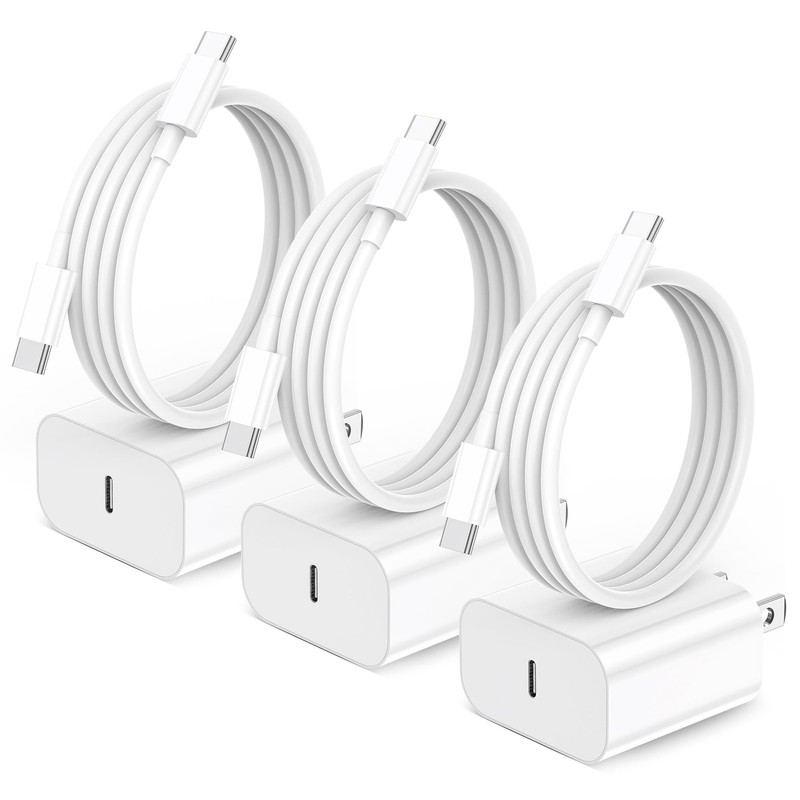 for iPhone16 Charger, 3 Pack 20W USB-Fast Wall Charger with 6ft to Cable for …