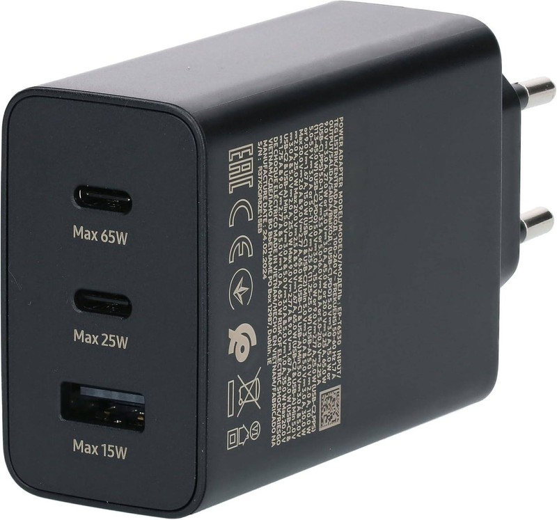 65W Ultra Fast Charger 3 Ports With 1m/2m Cable Type-C for Samsung Galaxy S26 gallery