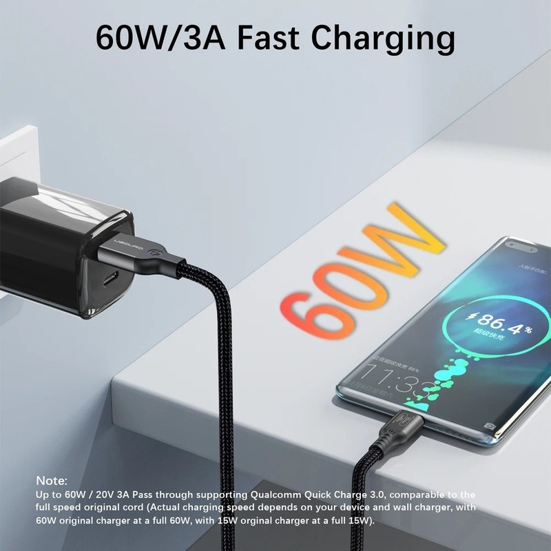 USB 3.2 USB 3.1 Gen2 10Gbps USB-A to Type C Cable 60W Fast Charger gallery