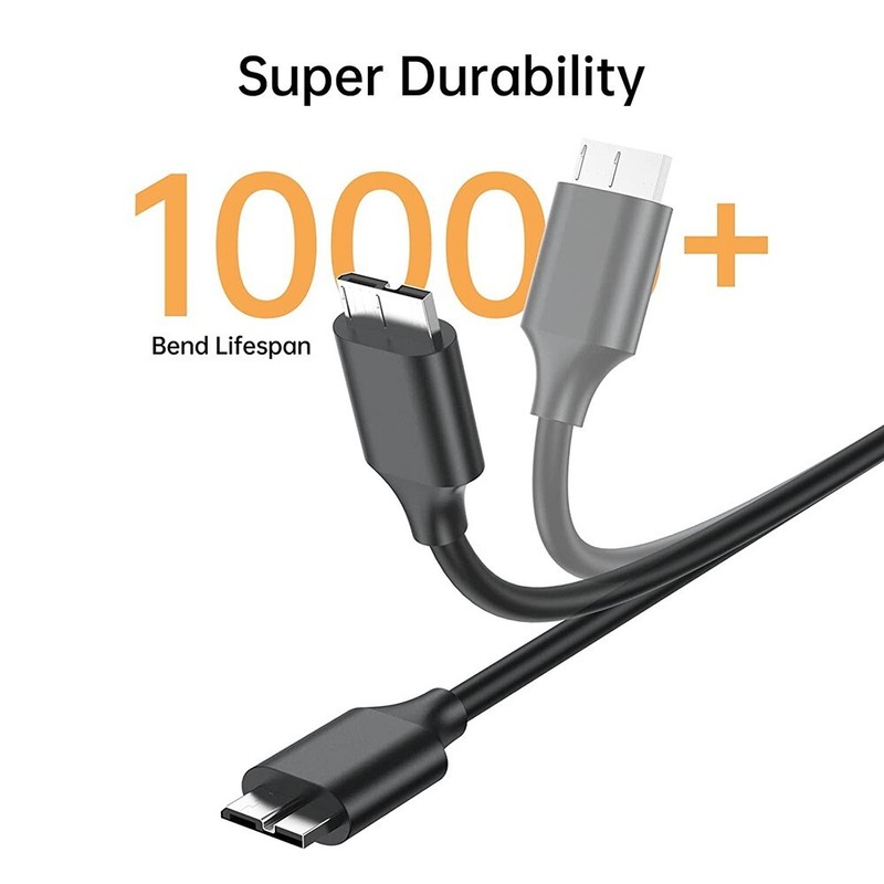 2/4/6Pcs 15cm Micro B to USB C External Hard Drive Cable Portable For Seagate gallery
