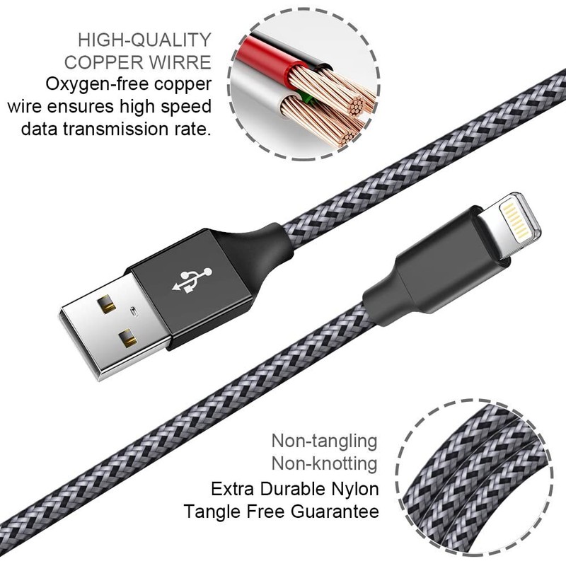 For Apple iPhone 14 13 12 11 Pro Max XR X 8 USB Data Fast Charger Cable Cord Lot gallery