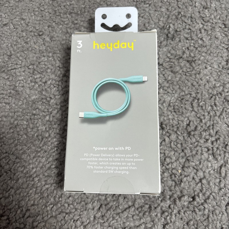 3' USB-C Cable - heyday blue iPhone iPad charging cord cable new gallery