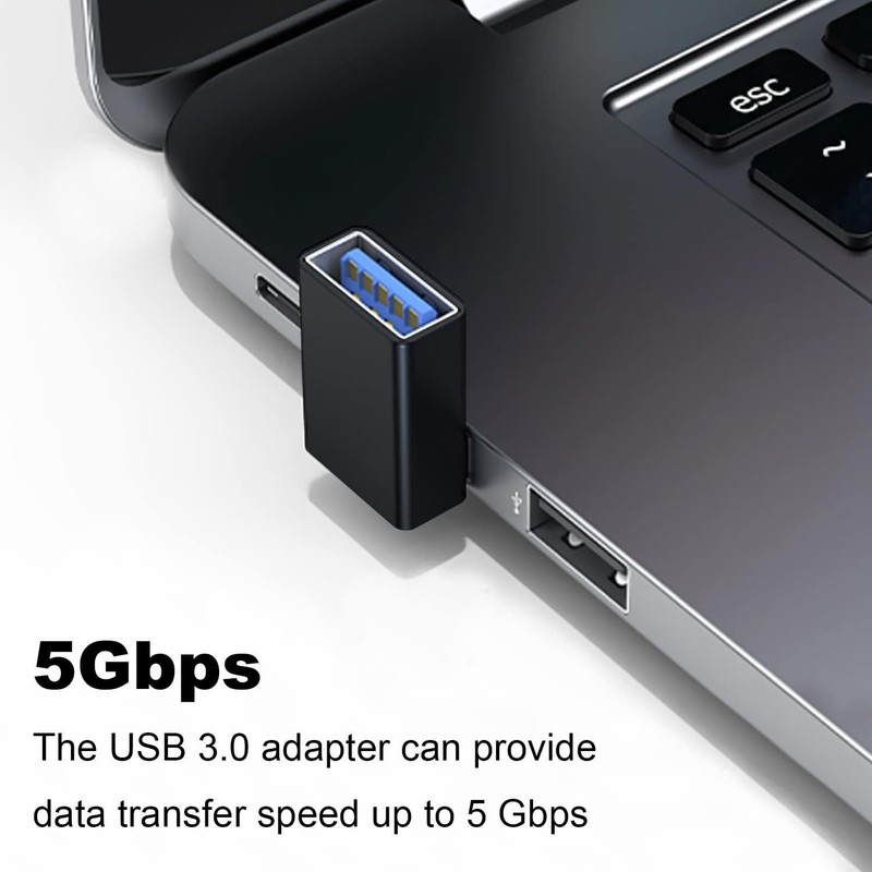 AreMe 2 Pack 90 Degree USB 3.0 Adapter Up Down Angle gallery