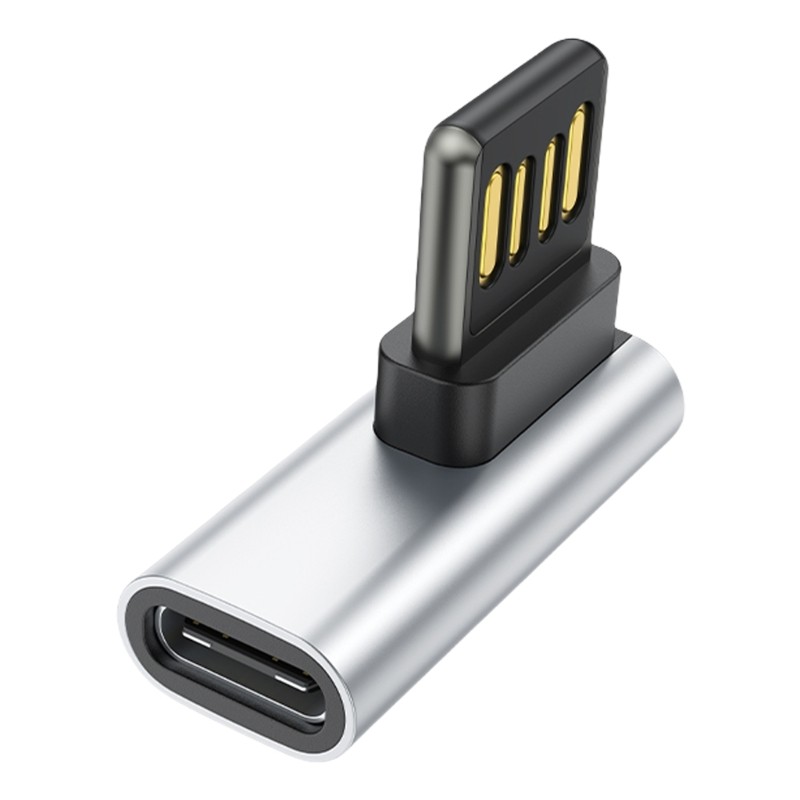 Durability Right Angle USB to Type C Adapter Connectors for Smartphones Tablets