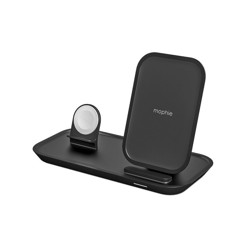 Mophie Qi 7.5W 2 in 1 Wireless Charging Stand Black EU Plug – 401305727