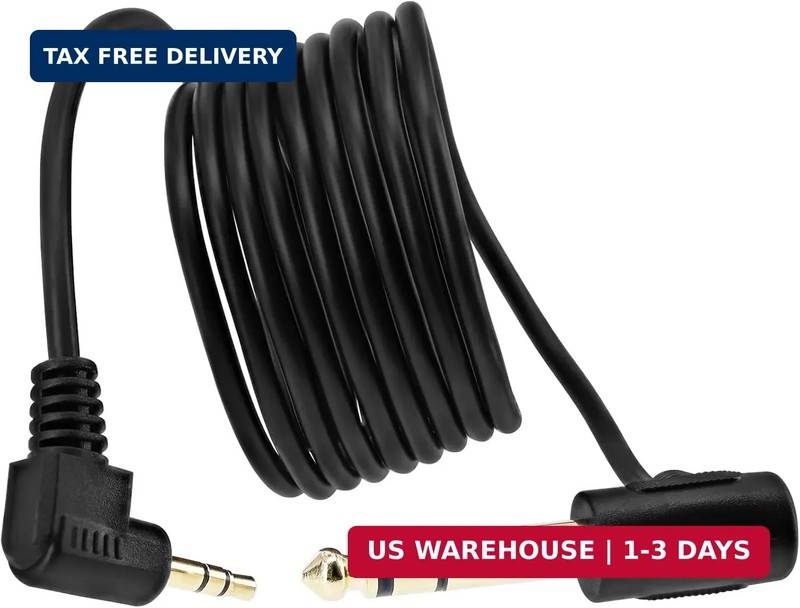 3.5mm to 1/4 Adapter Audio Cord, 6FT 1.8m 90 Degree Right-Angled 3.5mm (Mini) 1/ gallery