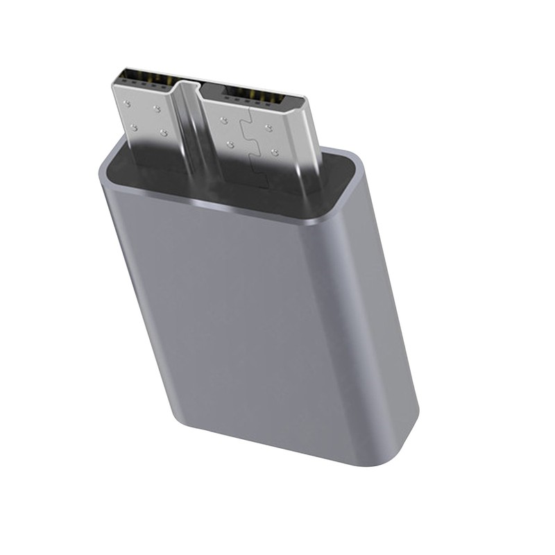 Mini USB-C 2.0 To Micro B USB 3.0 Port Adapter Data Plug Hard Drive Connecter gallery