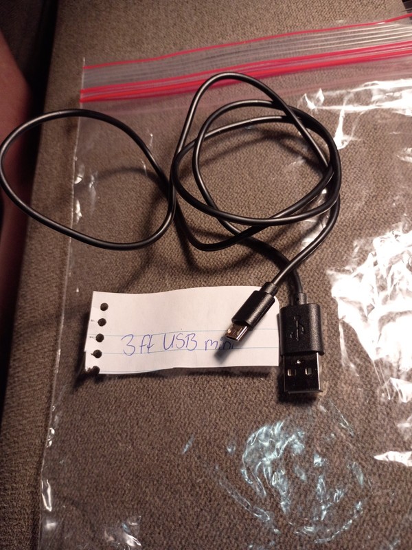 usb mini cable 3 ft