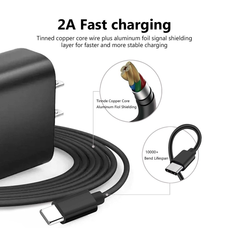 10FT USB Charging Cable Wall Charger for Kindle Paperwhite Signature Edition ... gallery