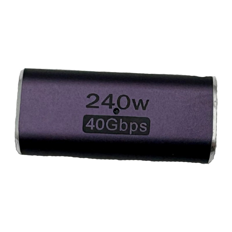 USB 4 Type C Adapter Coupler Female To Female 240W 40Gbps 8K for Thunderbolt 1PC