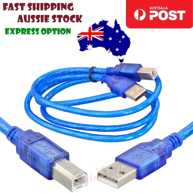 30cm USB Cable Blue or Printer
