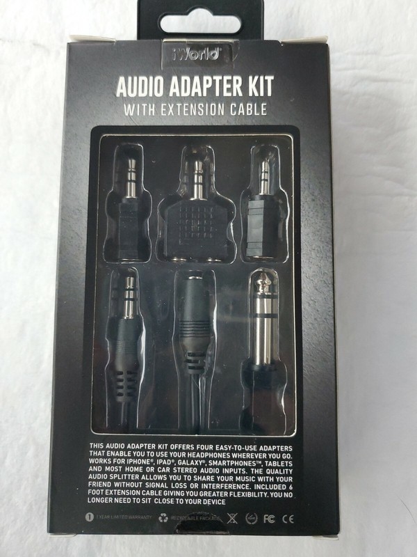 iWorld Audio Adapter Kit With Extension Cable