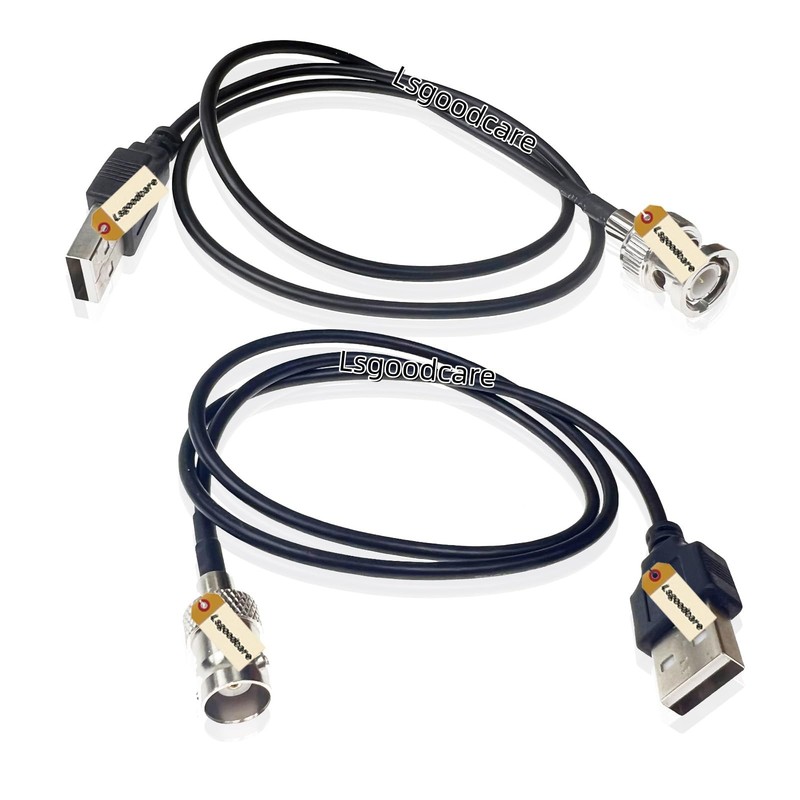BNC Female to USB Male Connector RG174 Cable 23.62Inch, BNC Male Plug to Comp…