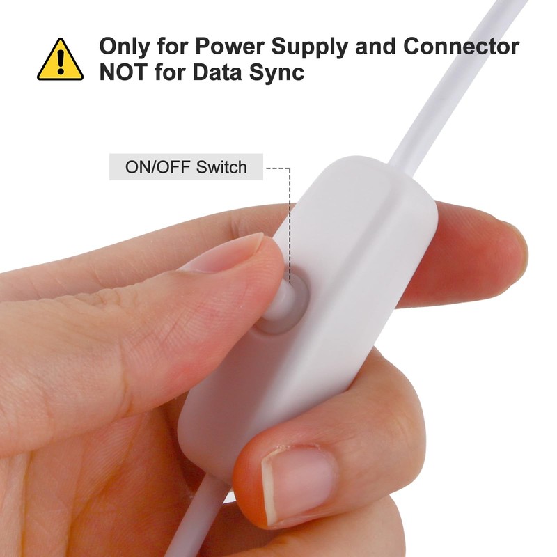 2Pcs 5.58FT 5V USB Switch Extension Cable, USB 2.0 A Plug and 2 Pin 2 Wire Po... gallery