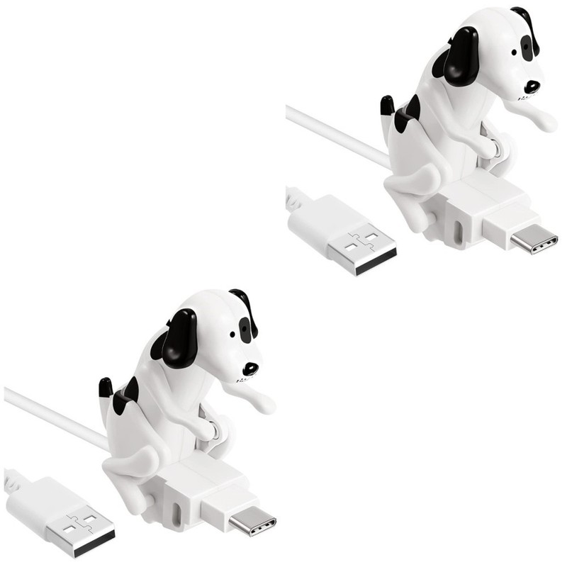 2 Count Funny Dog Type-c Charging Charger Cable Phone. Hilarious Humping