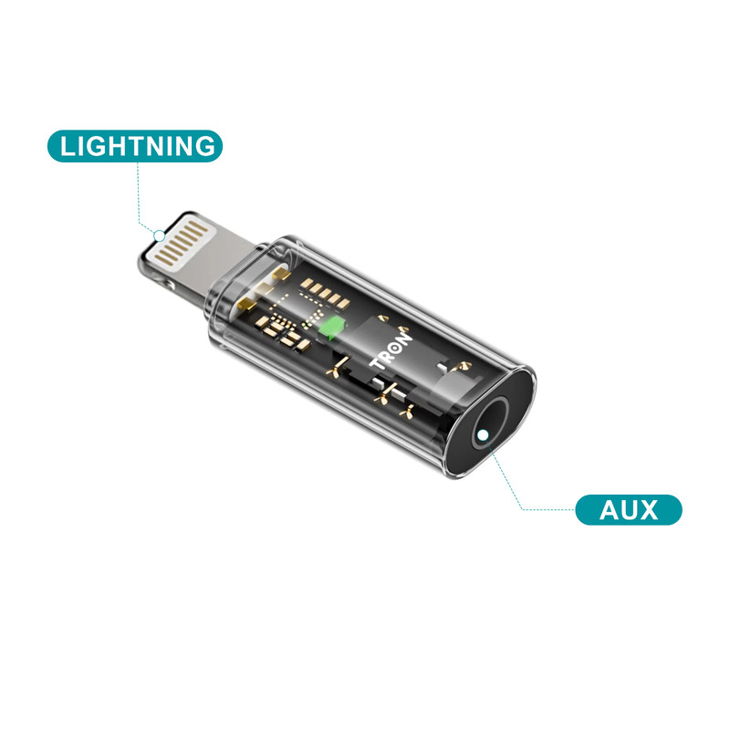 TRON USB-C to 3.5mm Audio Adapter, Voice Calls Gaming 40mW Output gallery