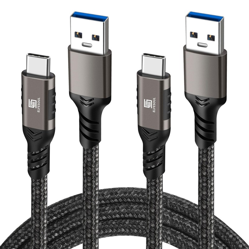 USB C Cable 6.6ft, USB-A to USB-C Cable USB 3.1 USB 3.2 Gen2 10Gbps Data Char…