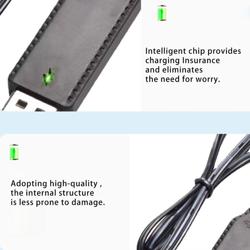 SM2.0 2P 3.7V USB Battery Charging Line with Smartest IC and LED Indicator for