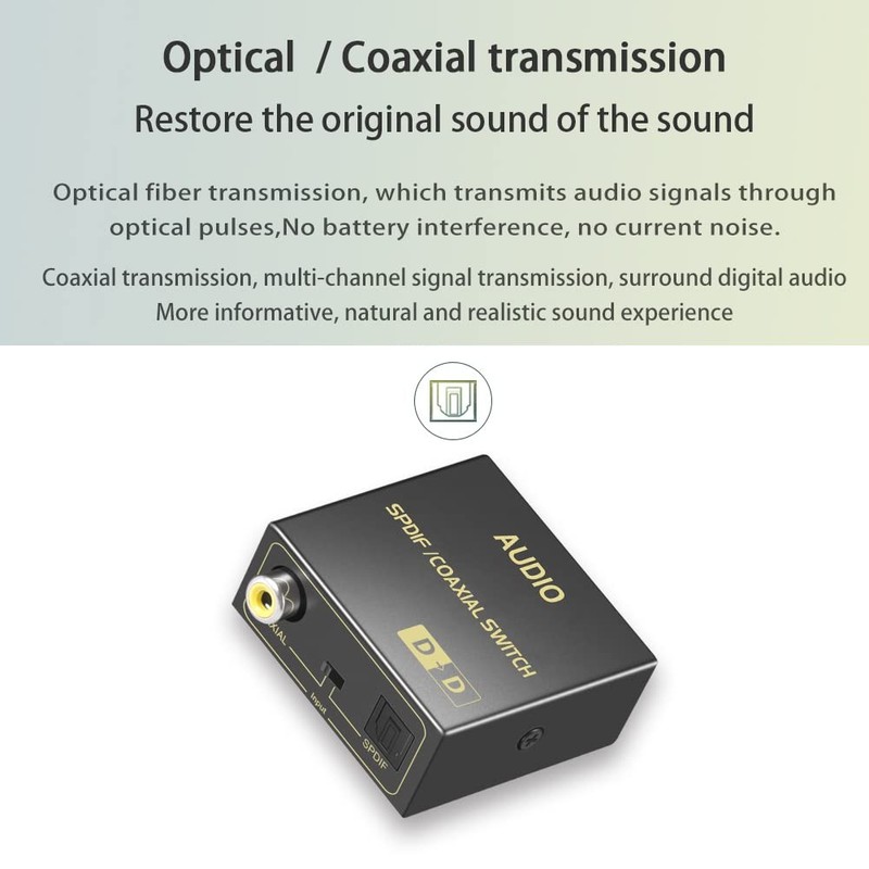Coaxial to Optical Audio Bi-Directional Converter, Spdif to Coax Converter/Re... gallery