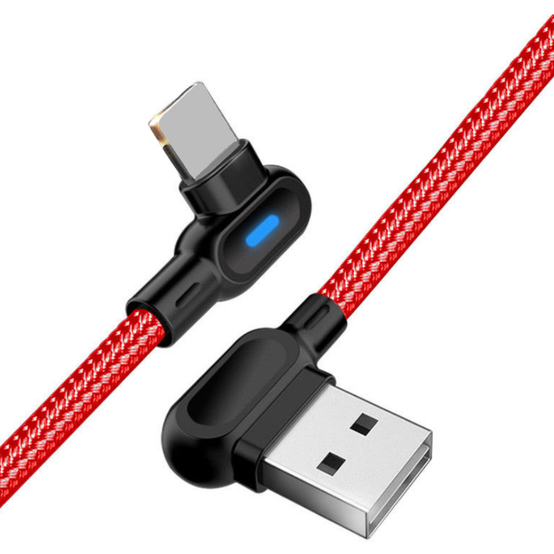 6FT 3FT 90° Right Angle USB Fast Charger Cable For iPhone 14 13 12 11 8 XR Cord gallery
