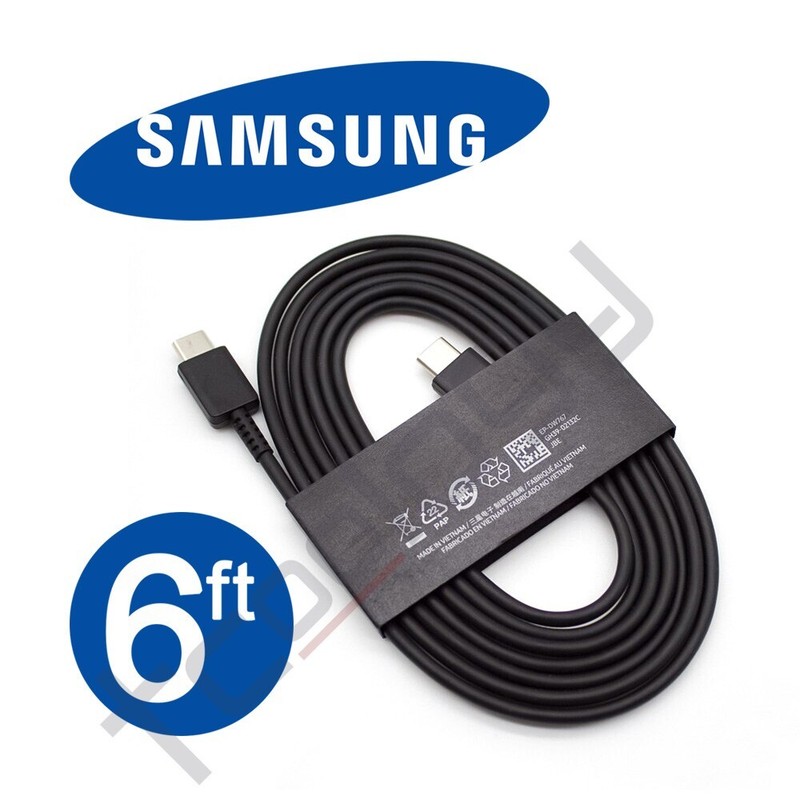 Original Samsung Galaxy S23 S22 5G USB-C Super Fast Charge Cable (6FT) Ver. 2023
