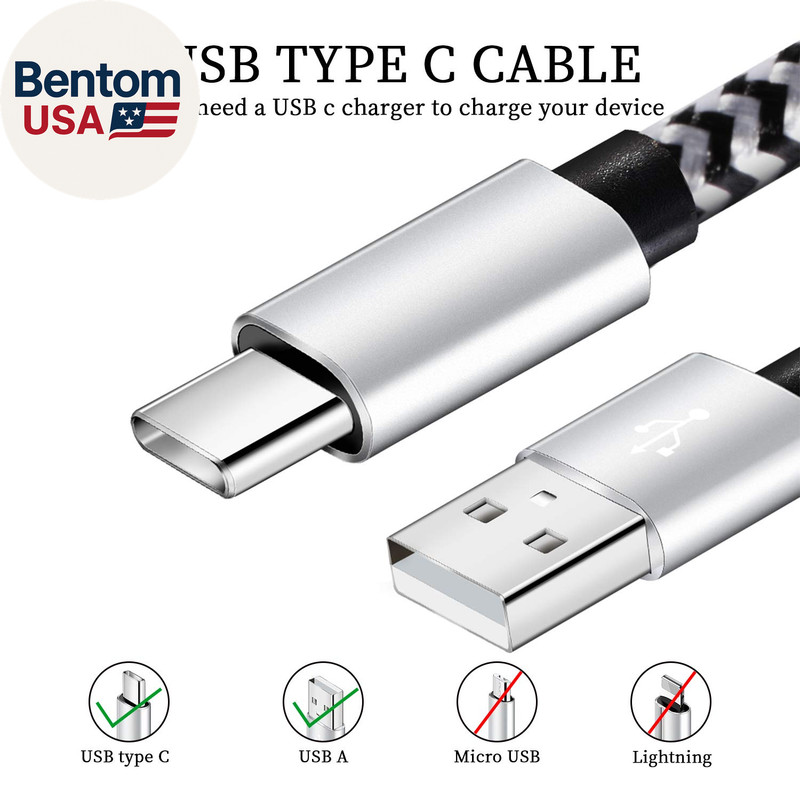 USB Type C Cable, 5 Pack (6FT) Nylon Braided USB C Cables 3A Fast Charging Charg gallery