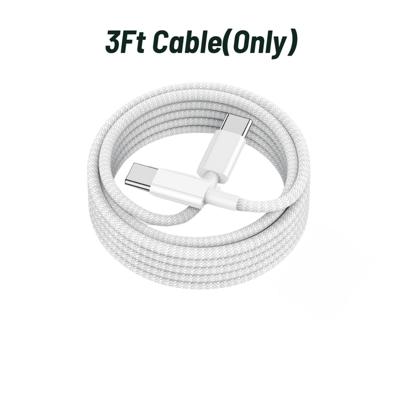 For iPhone 16 15 Samsung Type C Cable PD 35W Dual USB C Fast Wall Charger Block