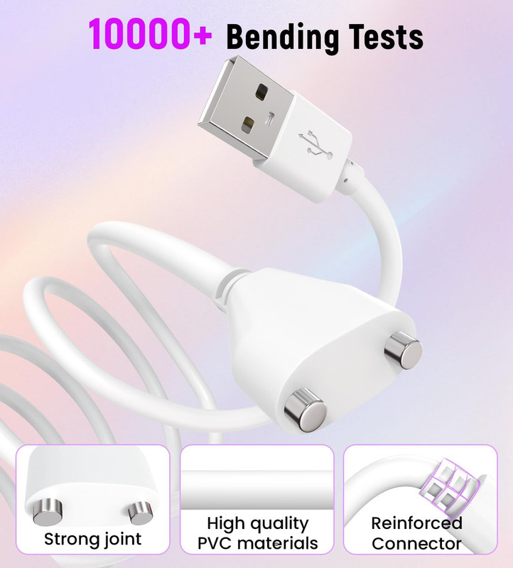 10mm USB Magnetic DC Charger Cable 2.7Ft Replacement Charging Cord for Toys gallery