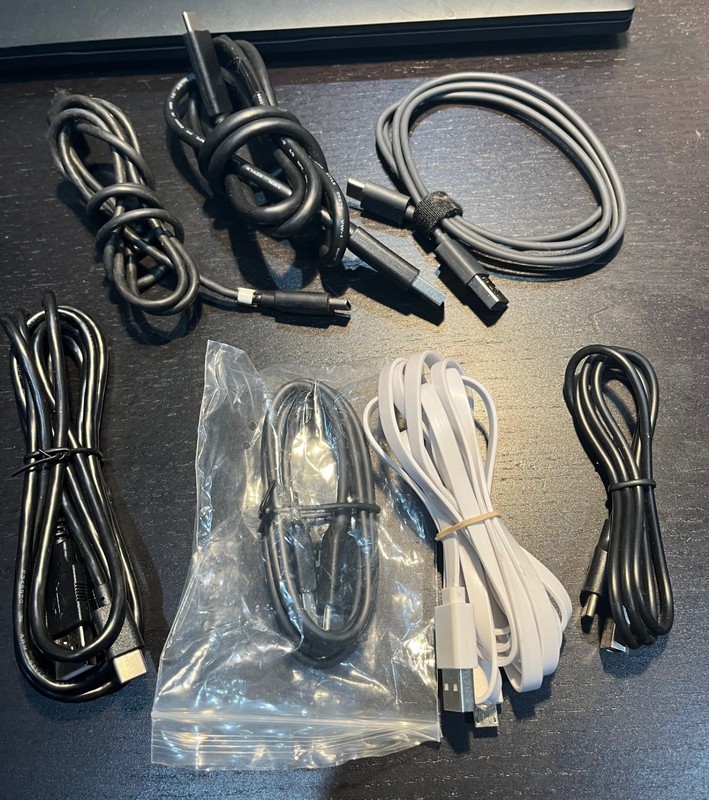 Lot of 7 USB to USB-C Data Cables – Various Lengths