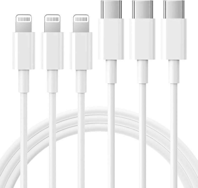 USB C to Lightning Cable 3Pack 6FT Mfi Certified Iphone Fast Charger Cable USB-C gallery