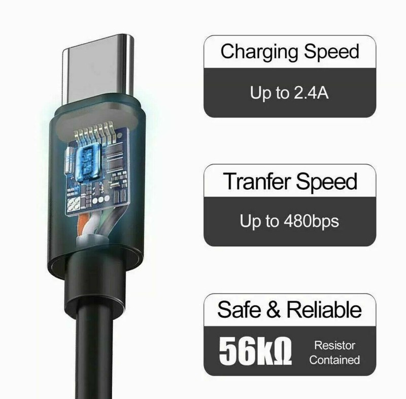 For Samsung USB Type C Fast Charger Cable Galaxy S9 S10 S20 Ultra Note 9 10 20 gallery