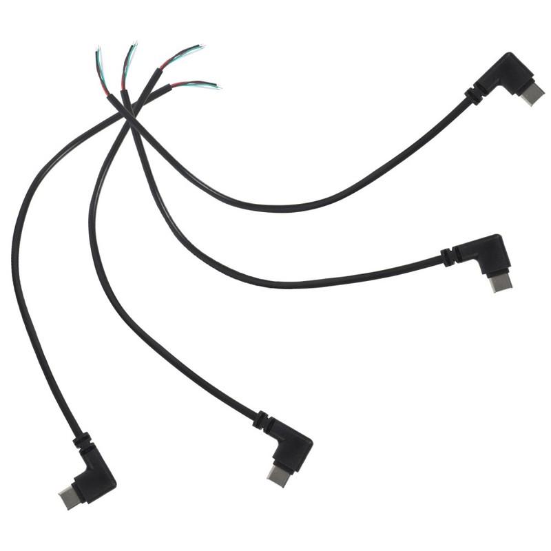 Set of 2 Diy Type C Bare Cable Usb Extender Right-angle Extension gallery